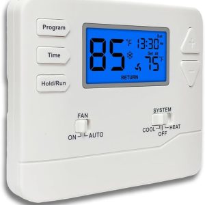 Programmable Thermostat for House, 5-1-1 Day Programmable Digital Energy-Saving Thermostat，Multi-Stage, 2 Heat/2 Cool, Advanced Thermostat for Enhanced Home HVAC Systems，Blue Backlight