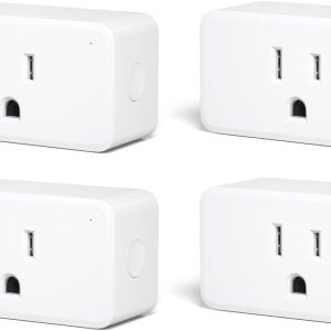 THIRDREALITY ZigBee Smart Plug 4 Pack with Real-time Energy Monitoring,15A Outlet, Zigbee Repeater,ETL Certified,ZigBee Hub Required,Work with Home Assistant,Compatible Echo Devices and SmartThings